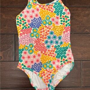 Hanna Andersson Floral Girls Swimsuit